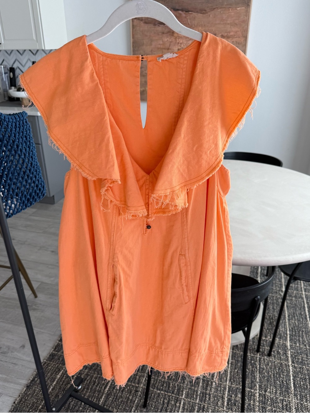 Pilcro Ruffle V-Neck Shift Dress - Picture 4 of 8